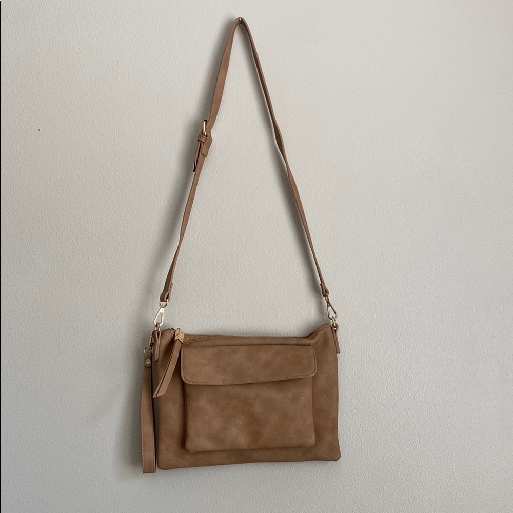 SHIRLALEAH tan leather purse!!!